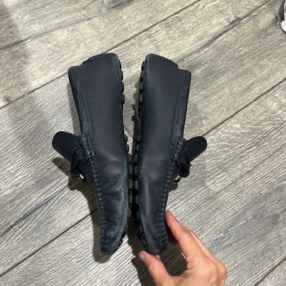 • Hermes • Men’s Alessandro Slip On Loafer
Navy Blue and Orange Leather 6.5 - Picture 3 of 7